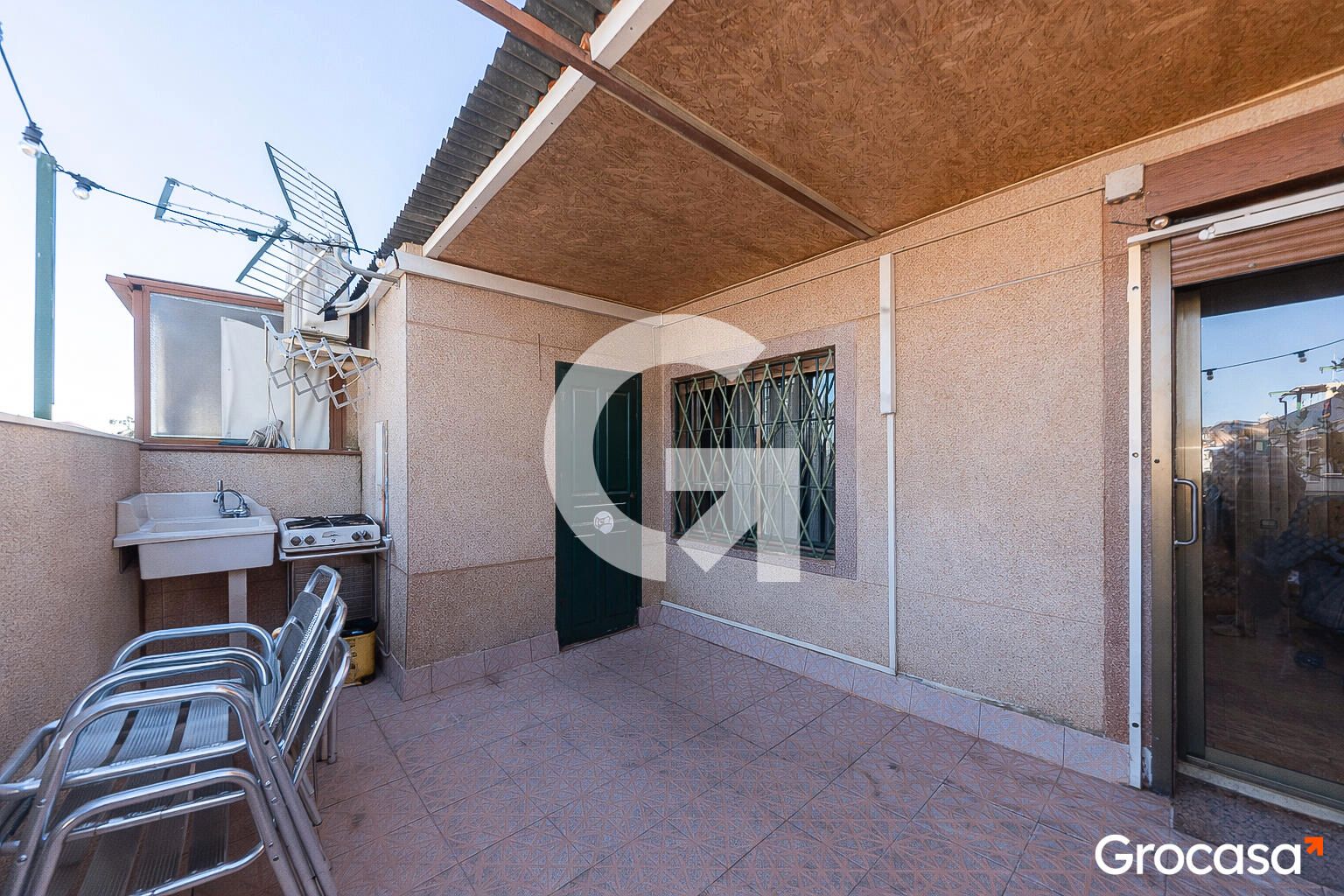 Garden of Attic for sale in L'Hospitalet de Llobregat  with Air Conditioner and Terrace