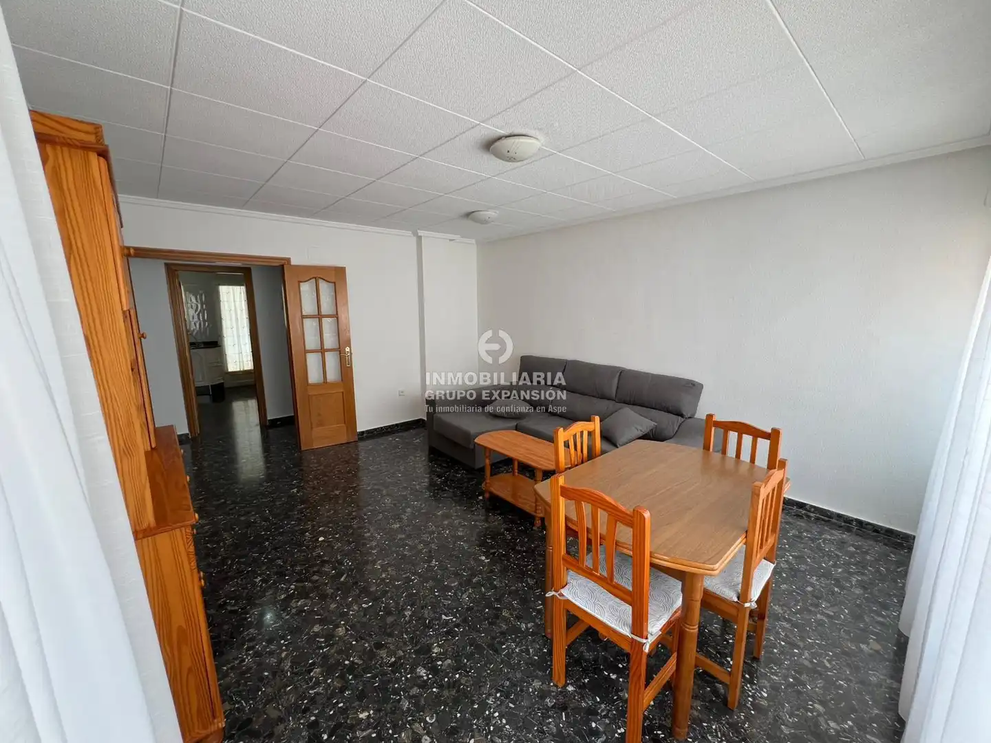 Living room of Flat for rent in Aspe  with Terrace, Balcony and Community pool