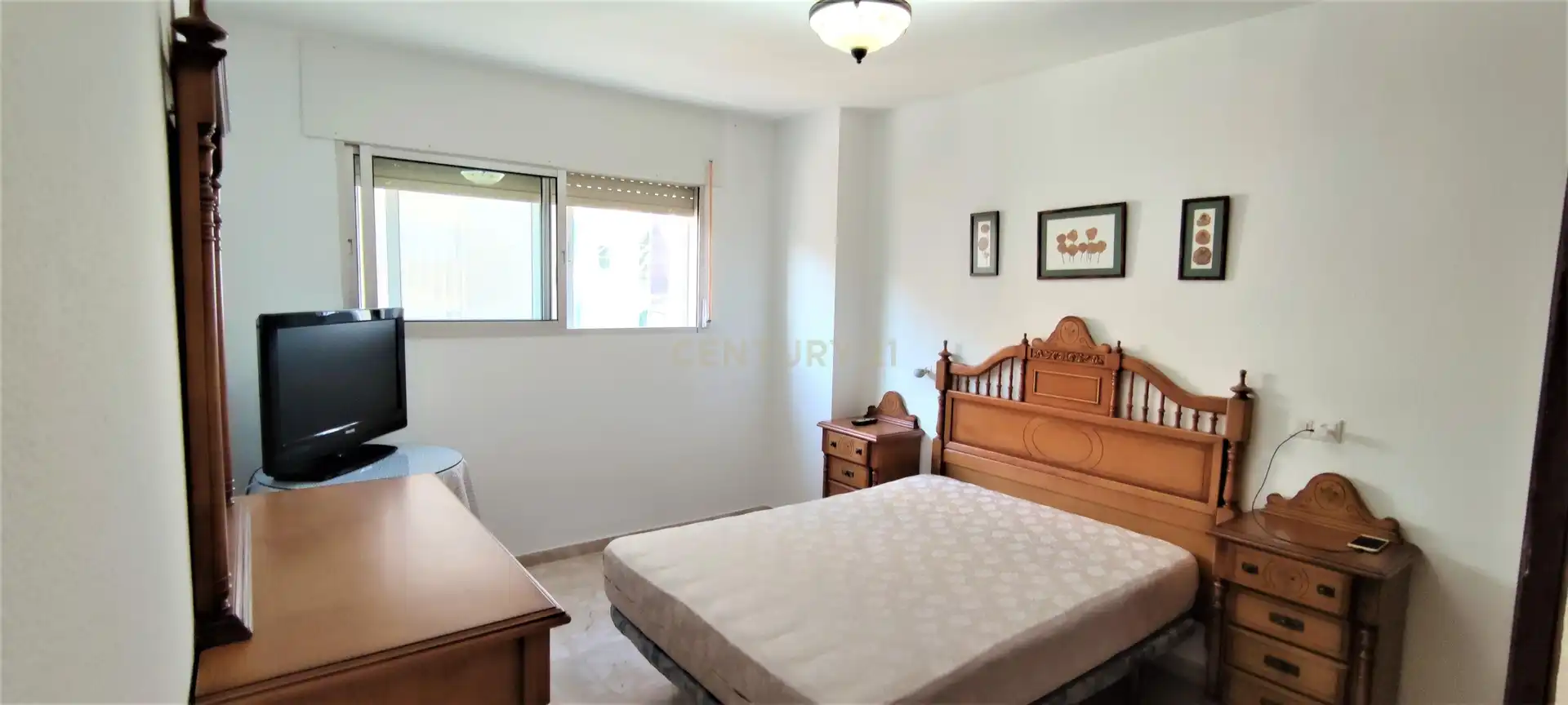 Schlafzimmer von Wohnung zur Miete in Málaga mit Klimaanlage