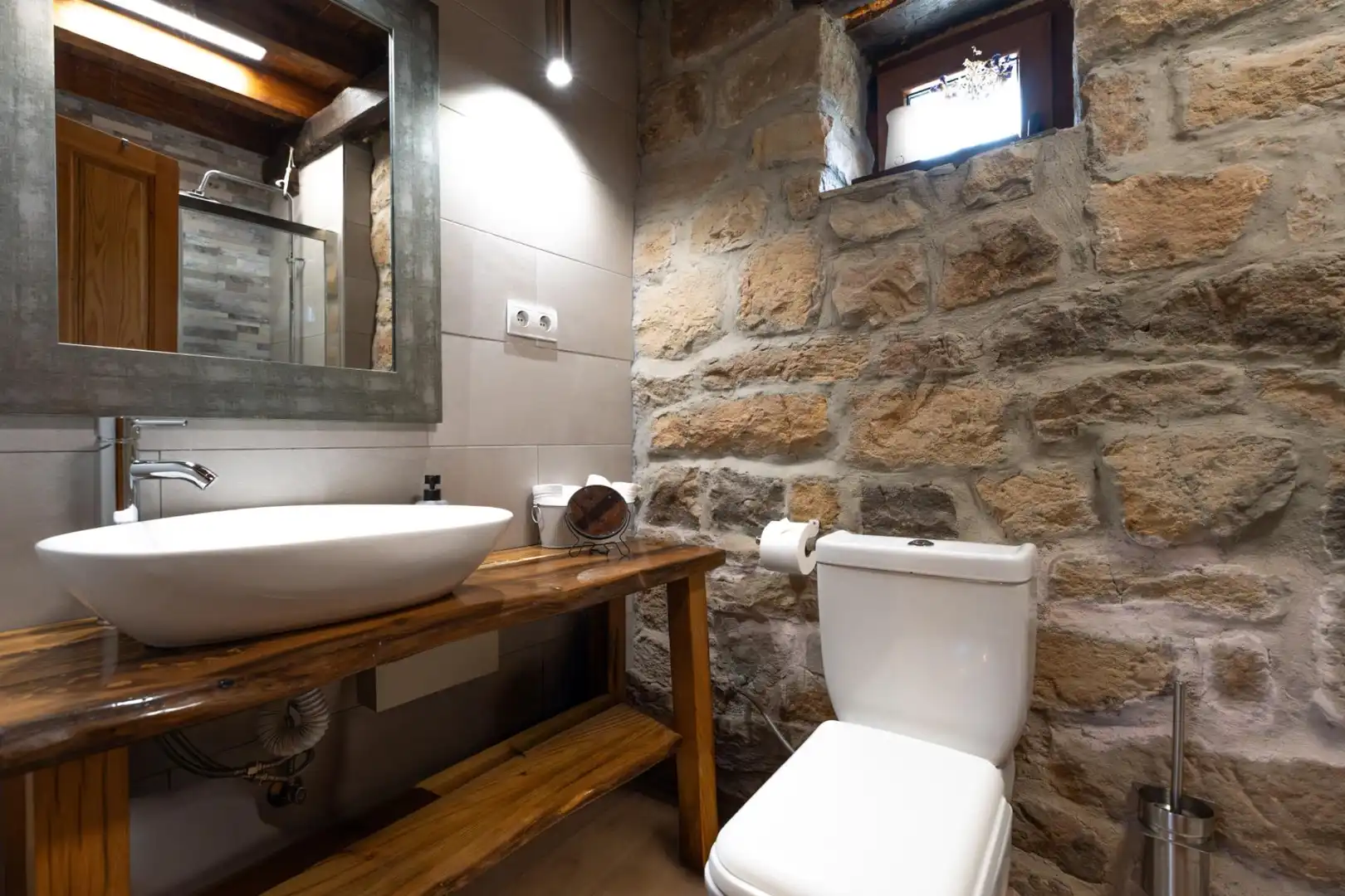 Baño de Casa o chalet en venta en San Pedro del Romeral con Calefacción, Jardín privado y Terraza