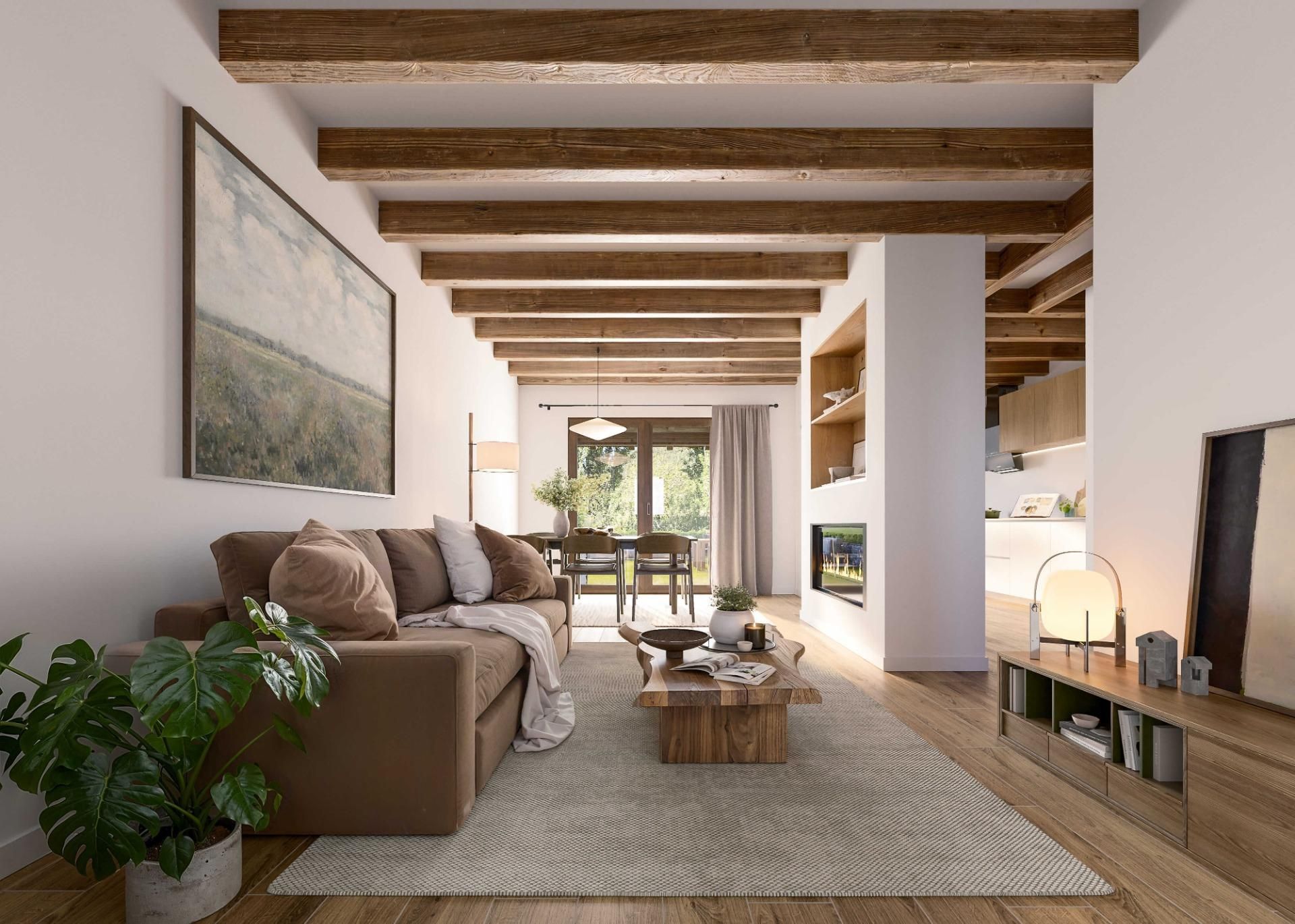 Sala d'estar de Casa adosada en venda en Biescas