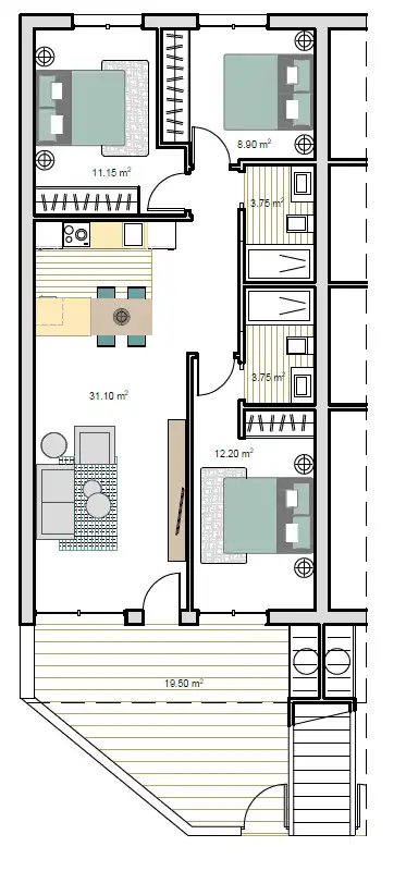 Apartament amb piscina en venda a Roldán, imagen 18