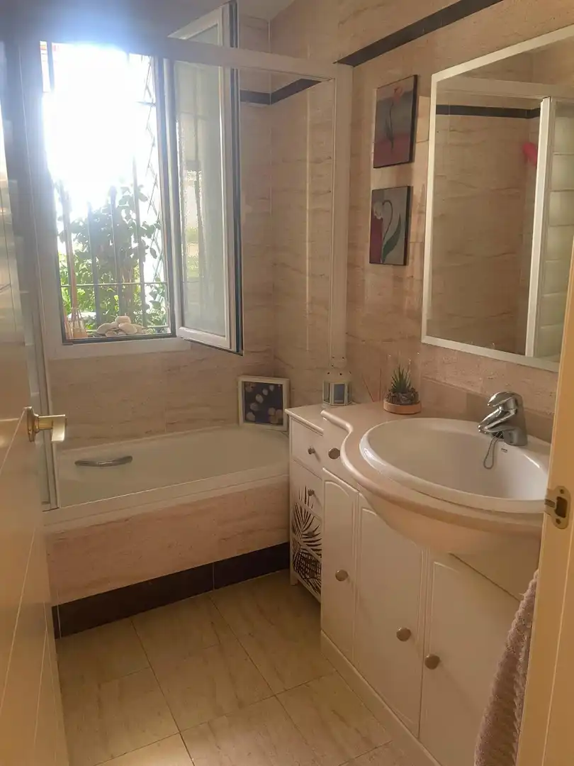 Bathroom of Flat for rent in Rincón de la Victoria  with Private garden, Furnished and Community pool