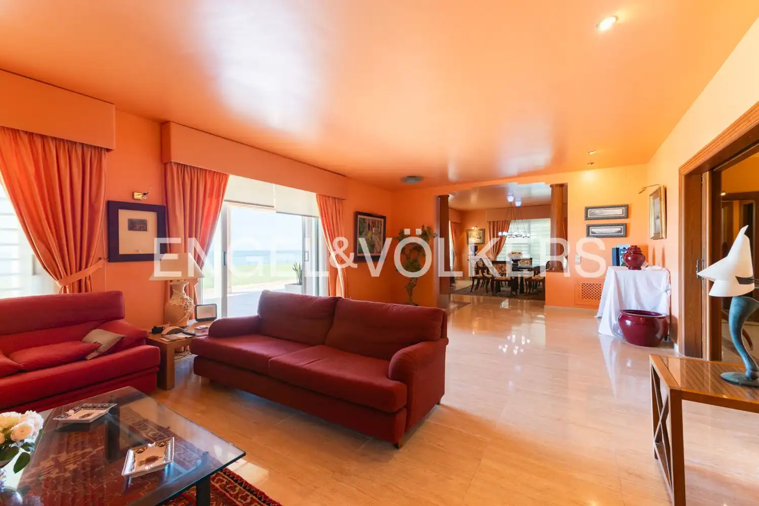 Sala d'estar de Casa adosada de lloguer en Oropesa del Mar / Orpesa amb Aire condicionat, Calefacció i Jardí privat
