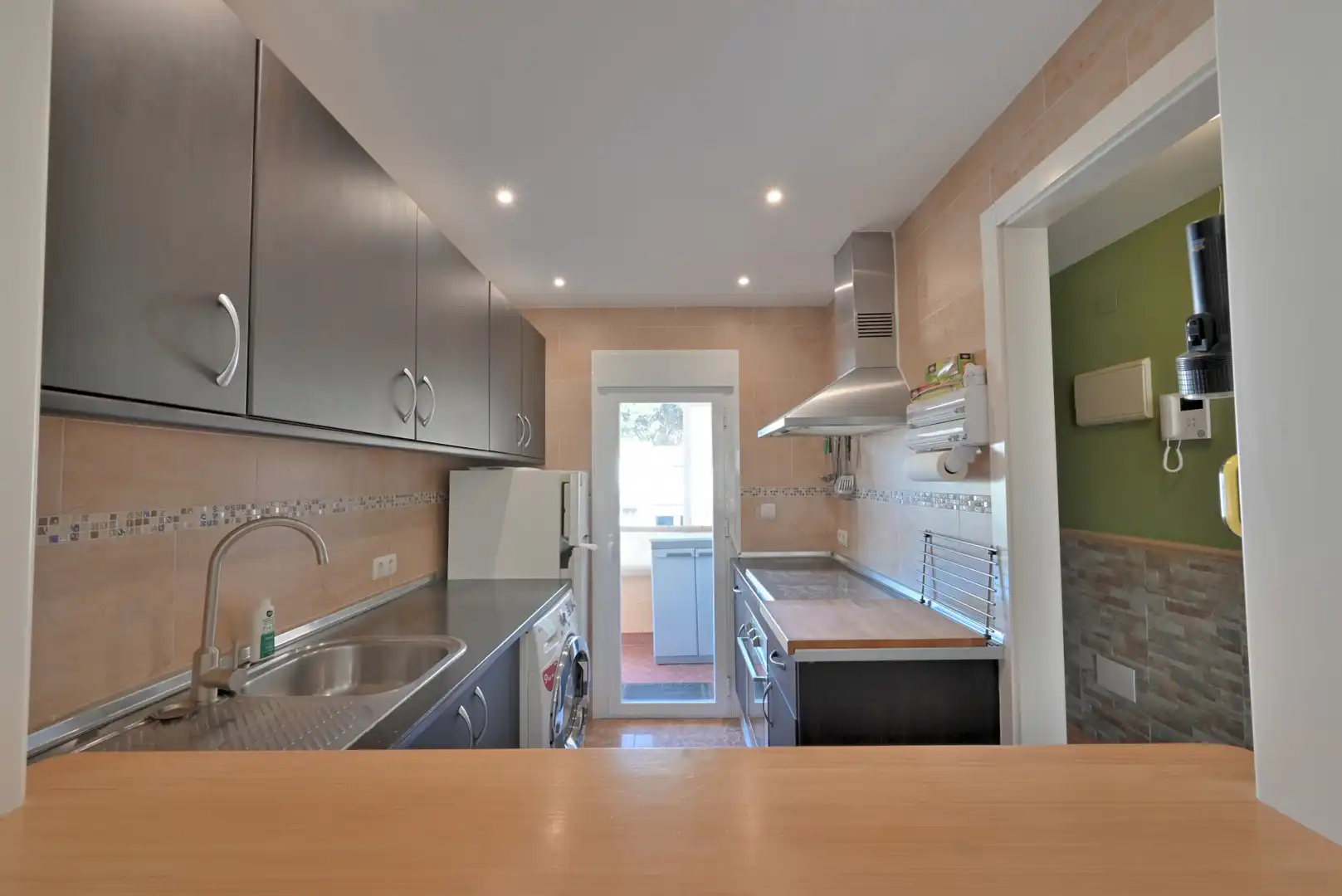 Kitchen of Apartments for sale in Mijas  with Air Conditioner, Terrace and Swimming Pool