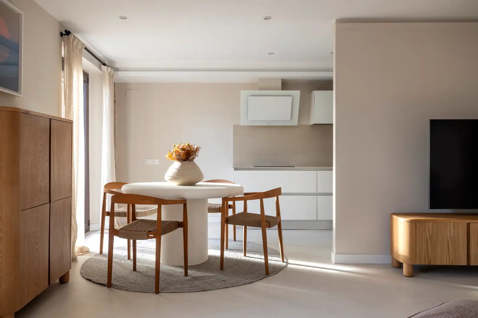 Menjador de Apartament de lloguer en Barcelona amb Aire condicionat, Calefacció i Parquet