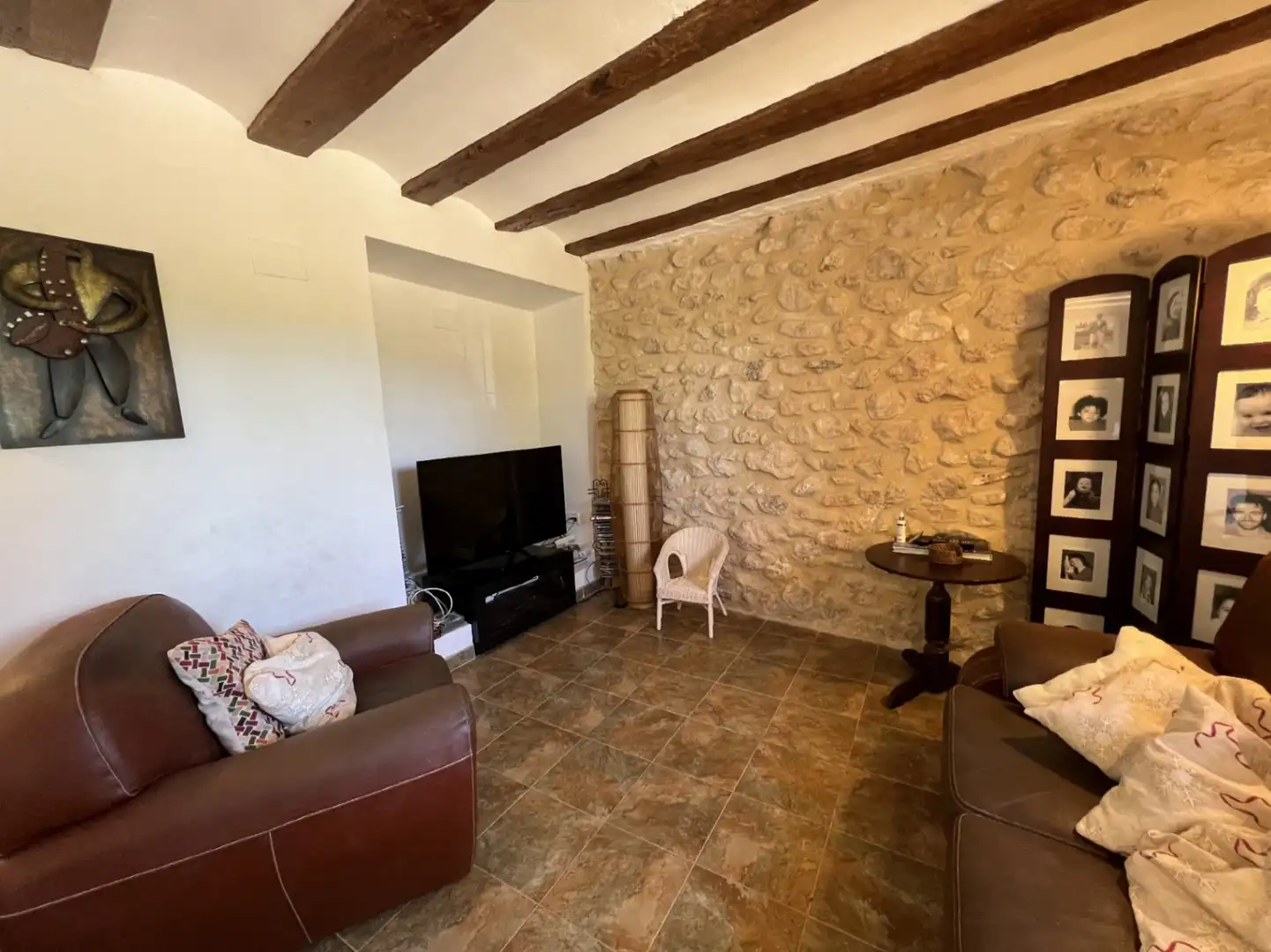 Sala de estar de Finca rústica en venta en Ibi con Aire acondicionado, Jardín privado y Trastero