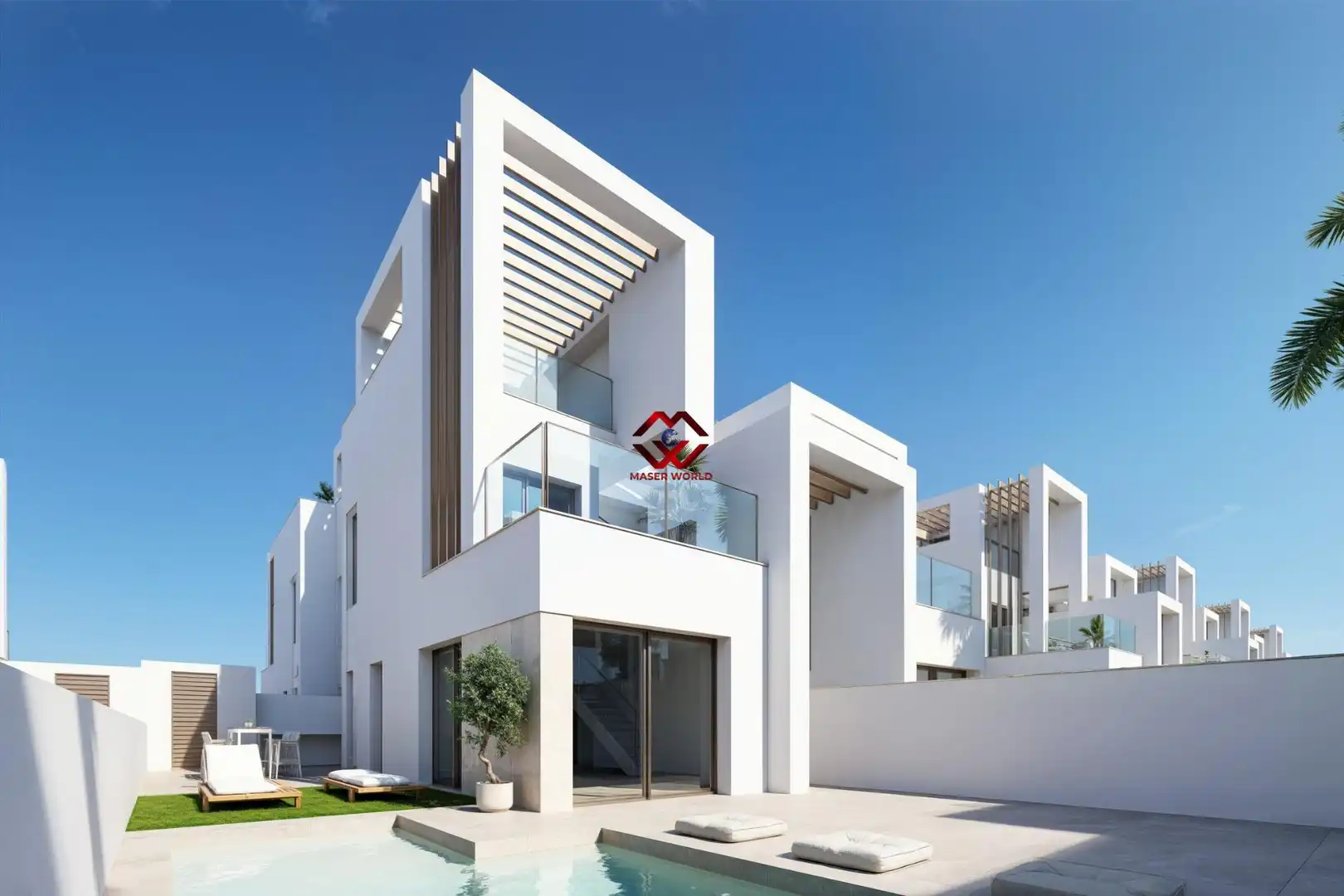 Vista exterior de Dúplex en venda en Los Alcázares amb Aire condicionat, Jardí privat i Terrassa