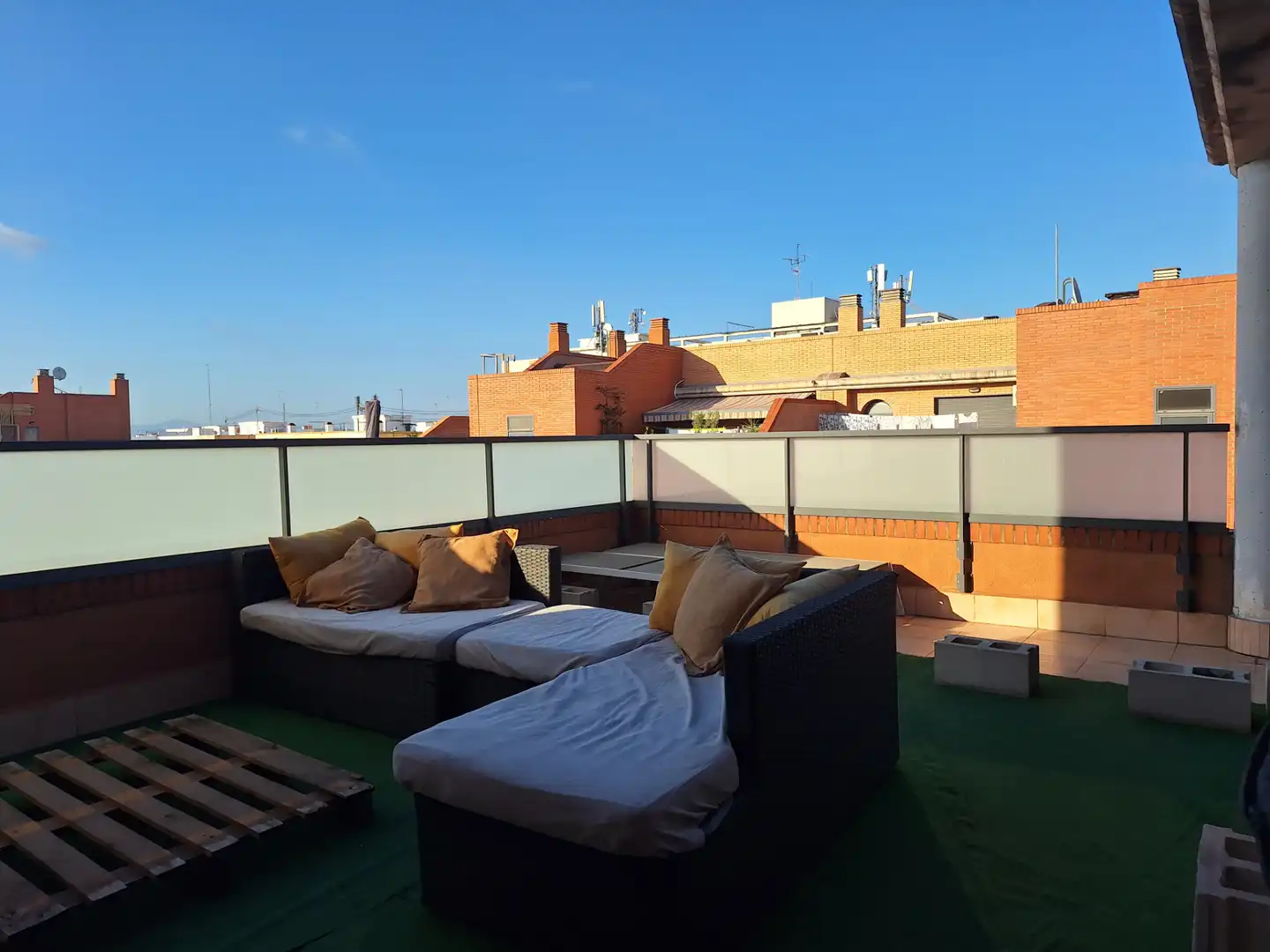 Terrasse von Dachboden zur Miete in Valencia mit Klimaanlage, Heizung und Terrasse