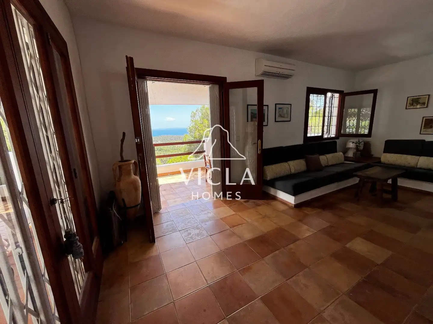 Sala de estar de Casa o chalet de alquiler en Sant Josep de sa Talaia con Aire acondicionado, Calefacción y Terraza
