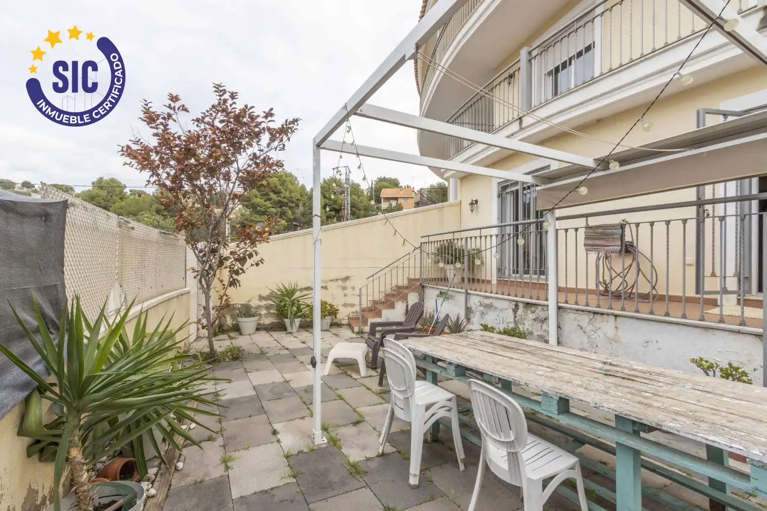 Terrassa de Casa adosada en venda en Náquera amb Calefacció, Jardí privat i Terrassa