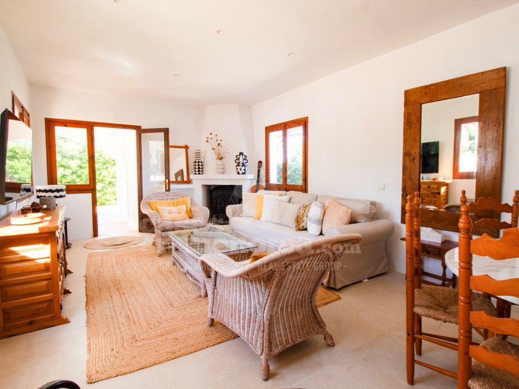 Sala d'estar de Casa o xalet en venda en Maó amb Aire condicionat, Jardí privat i Piscina