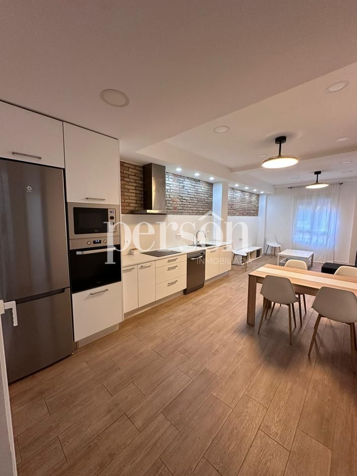 Kitchen of Flat to rent in  Valencia Capital  with Terrace and Furnished
