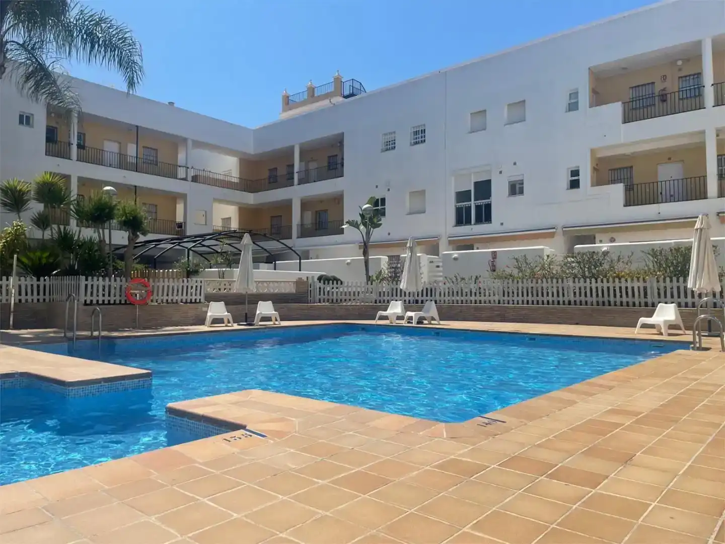 Swimming pool of Flat for rent in Rota  with Air Conditioner, Storage room and Swimming Pool