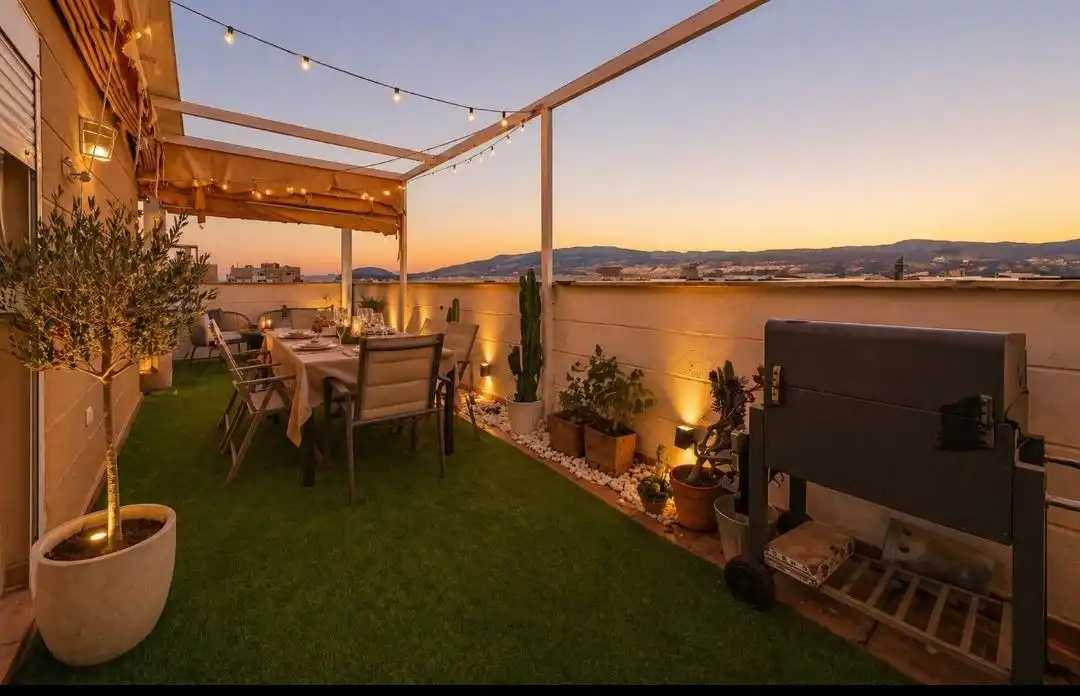 Terrace of Attic for sale in Roquetas de Mar  with Air Conditioner, Heating and Private garden