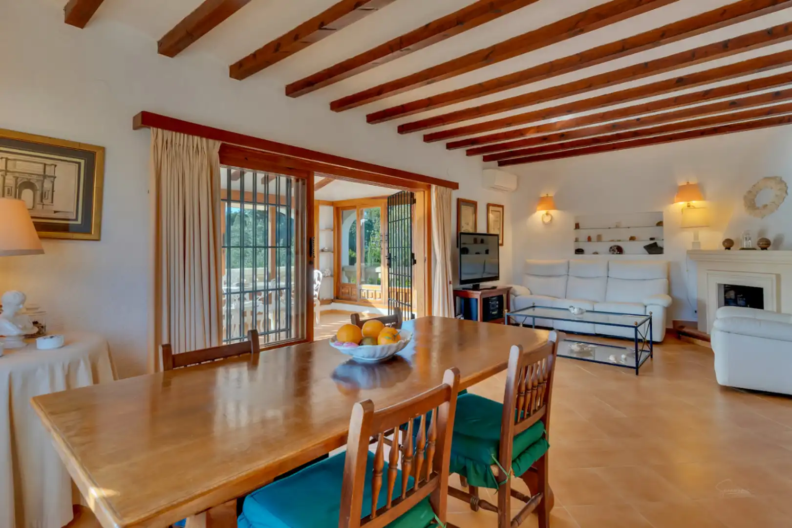Dining room of Houses for sale in Jávea / Xàbia  with Air Conditioner, Heating and Private garden