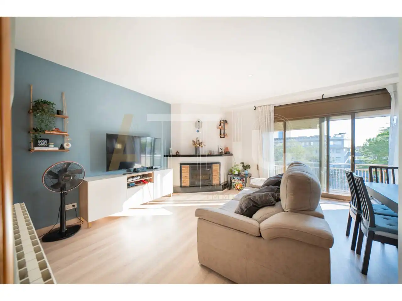 Sala de estar de Piso en venta en Sabadell con Aire acondicionado, Calefacción y Parquet