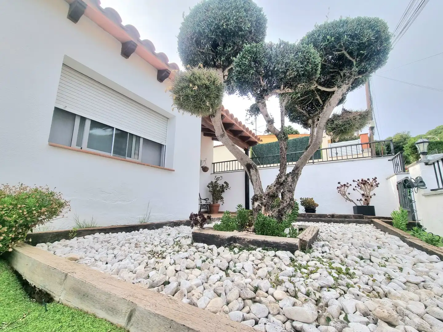 Garten von Haus oder Chalet zum Verkauf in Bigues i Riells del Fai mit Klimaanlage, Heizung und Parkett