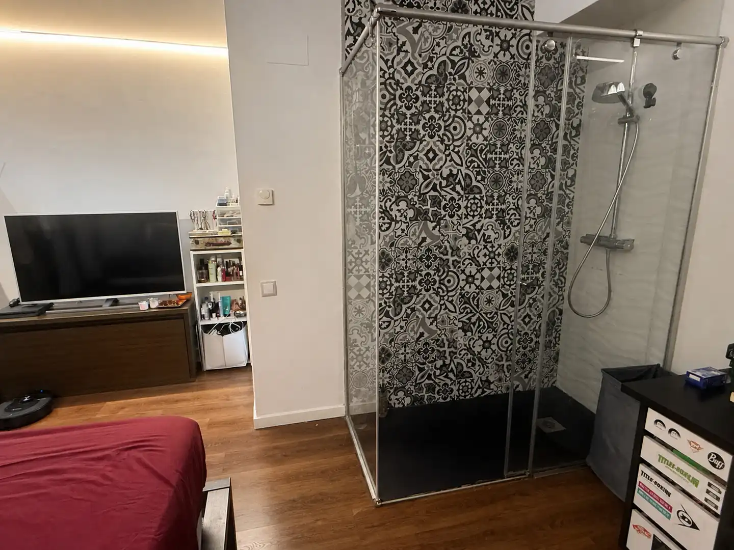 Badezimmer von Maisonette zum Verkauf in El Papiol mit Klimaanlage, Heizung und Parkett