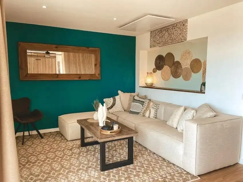 Sala de estar de Estudio en venta en  Palma de Mallorca con Parquet, Amueblado y Piscina comunitaria