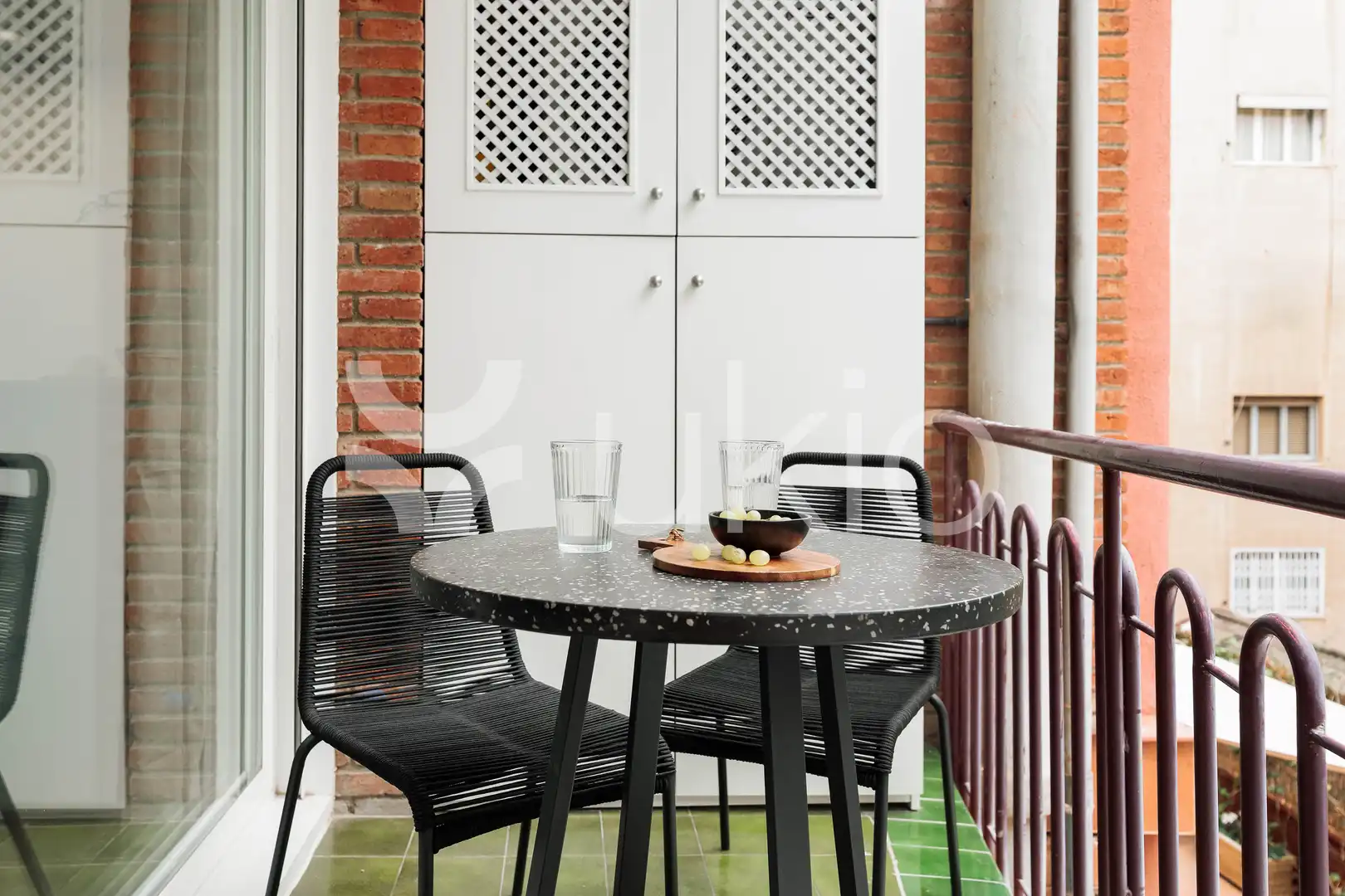 Balcony of Apartments for rent in Barcelona  with Air Conditioner, Heating and Terrace