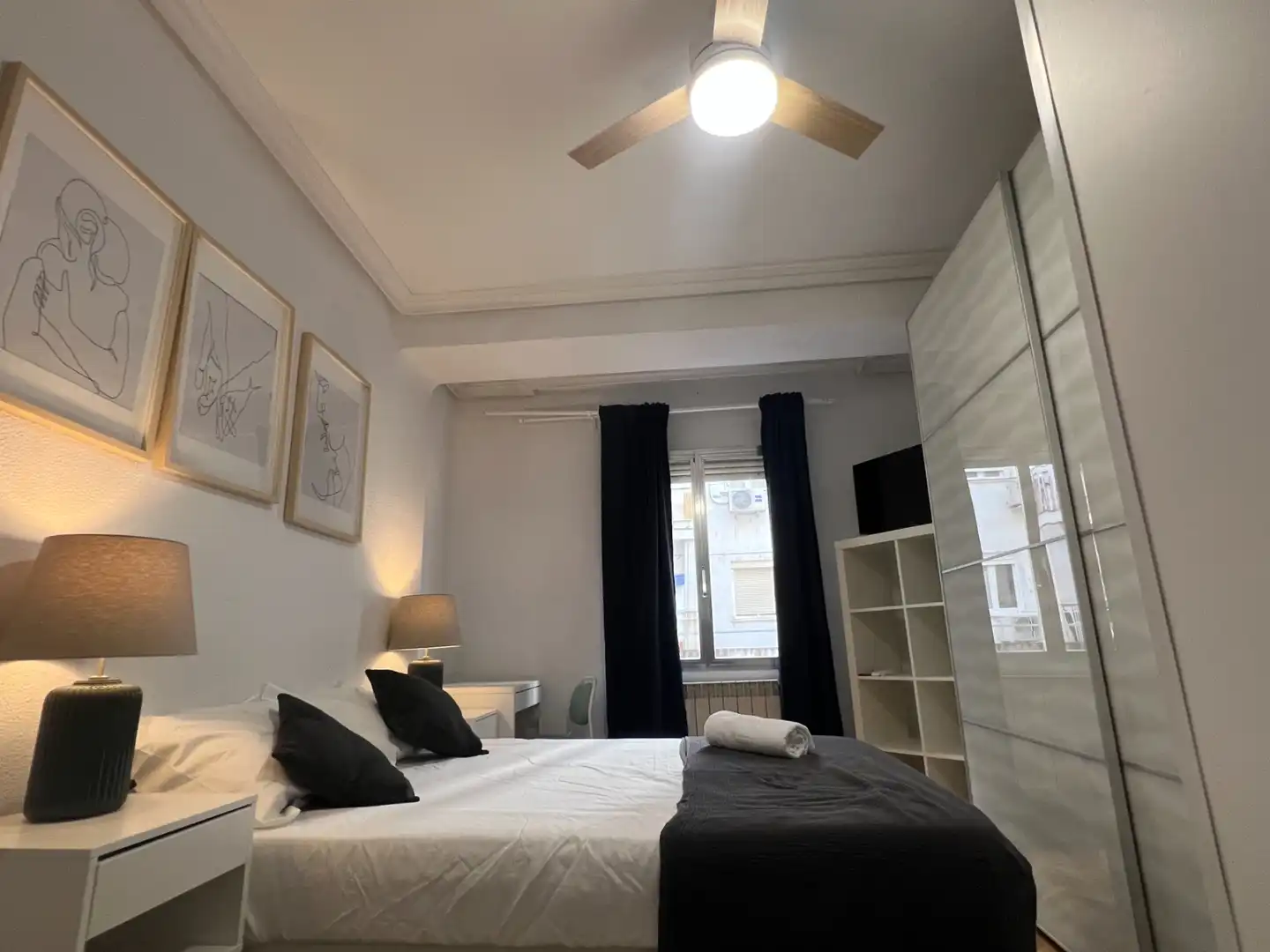 Habitación de Piso para compartir en  Madrid Capital con Calefacción, Amueblado y Lavadora