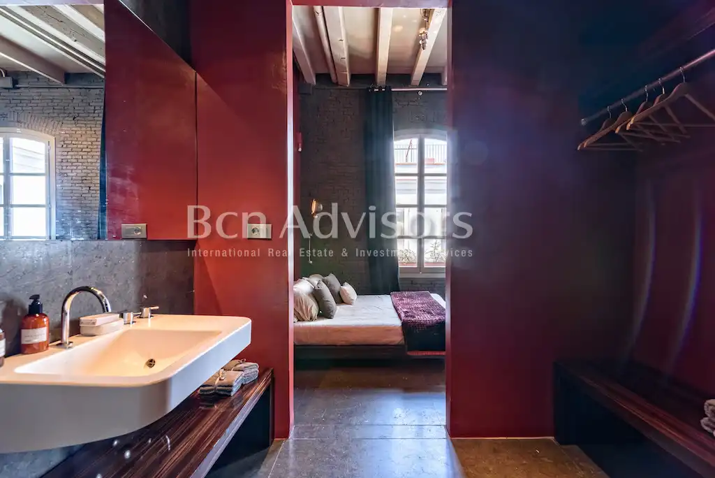 Habitación de Ático de alquiler en Barcelona con Aire acondicionado, Calefacción y Terraza