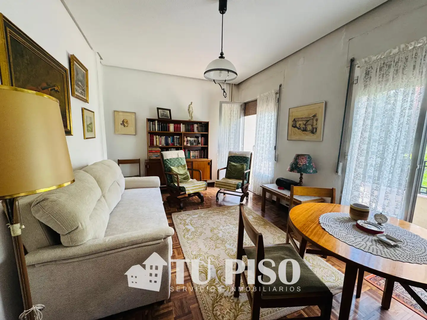 Wohnzimmer von Wohnung zur Miete in Madrid mit Heizung, Terrasse und Möbliert
