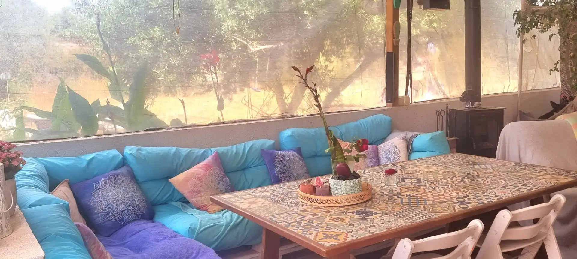 Terraza de Finca rústica en venta en Vinaròs con Aire acondicionado, Jardín privado y Terraza
