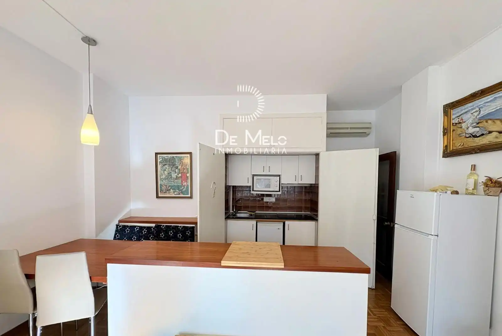 Küche von Wohnung zum Verkauf in Barcelona mit Klimaanlage, Heizung und Parkett