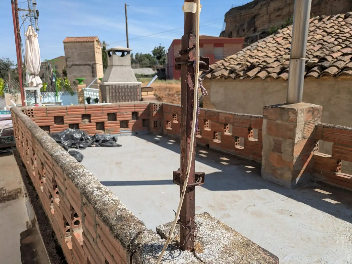 Terrace of Flat for sale in Monzón  with Heating, Private garden and Storage room