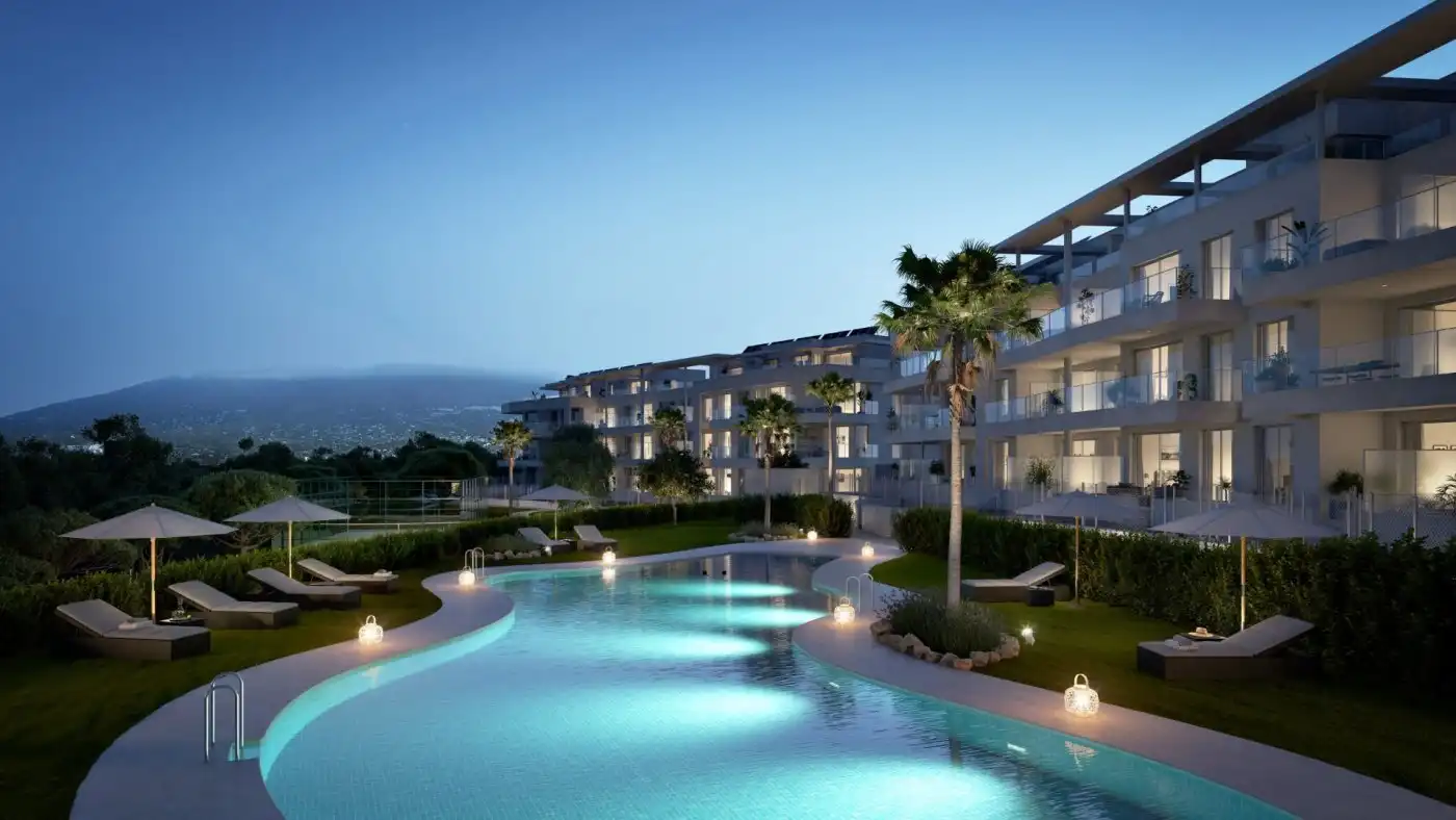 Vista exterior de Ático en venta en Mijas con Aire acondicionado, Calefacción y Jardín privado
