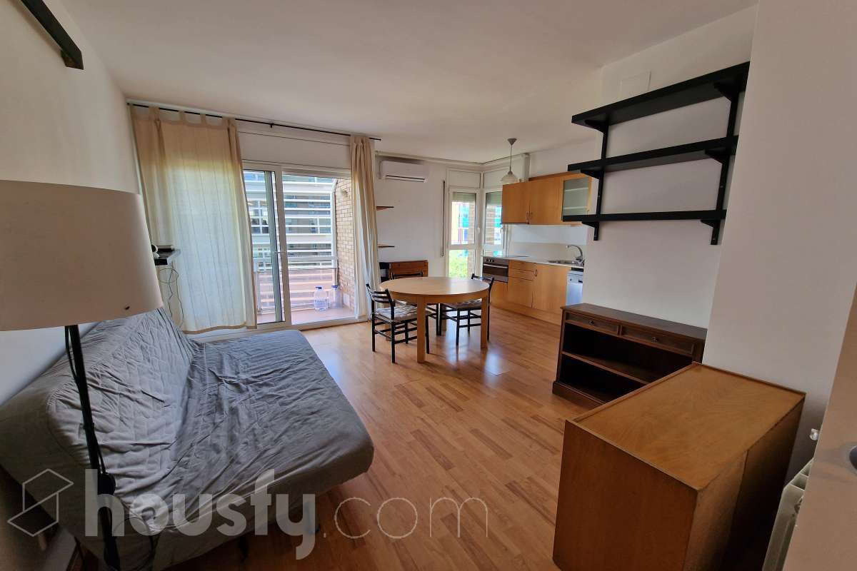 Sala d'estar de Pis de lloguer en  Barcelona Capital amb Aire condicionat, Calefacció i Parquet