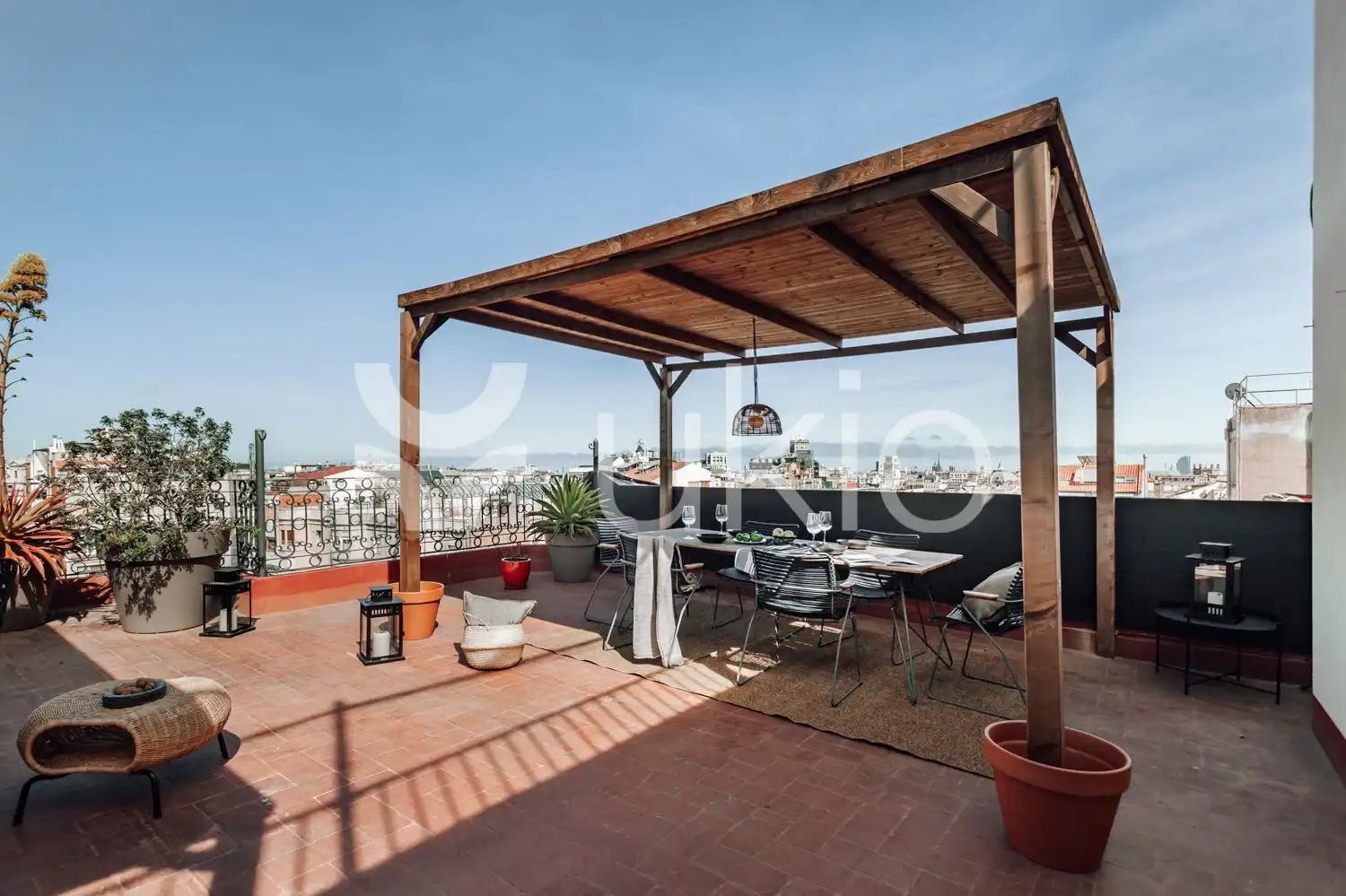 Terraza de Apartamento de alquiler en Barcelona con Aire acondicionado, Calefacción y Terraza