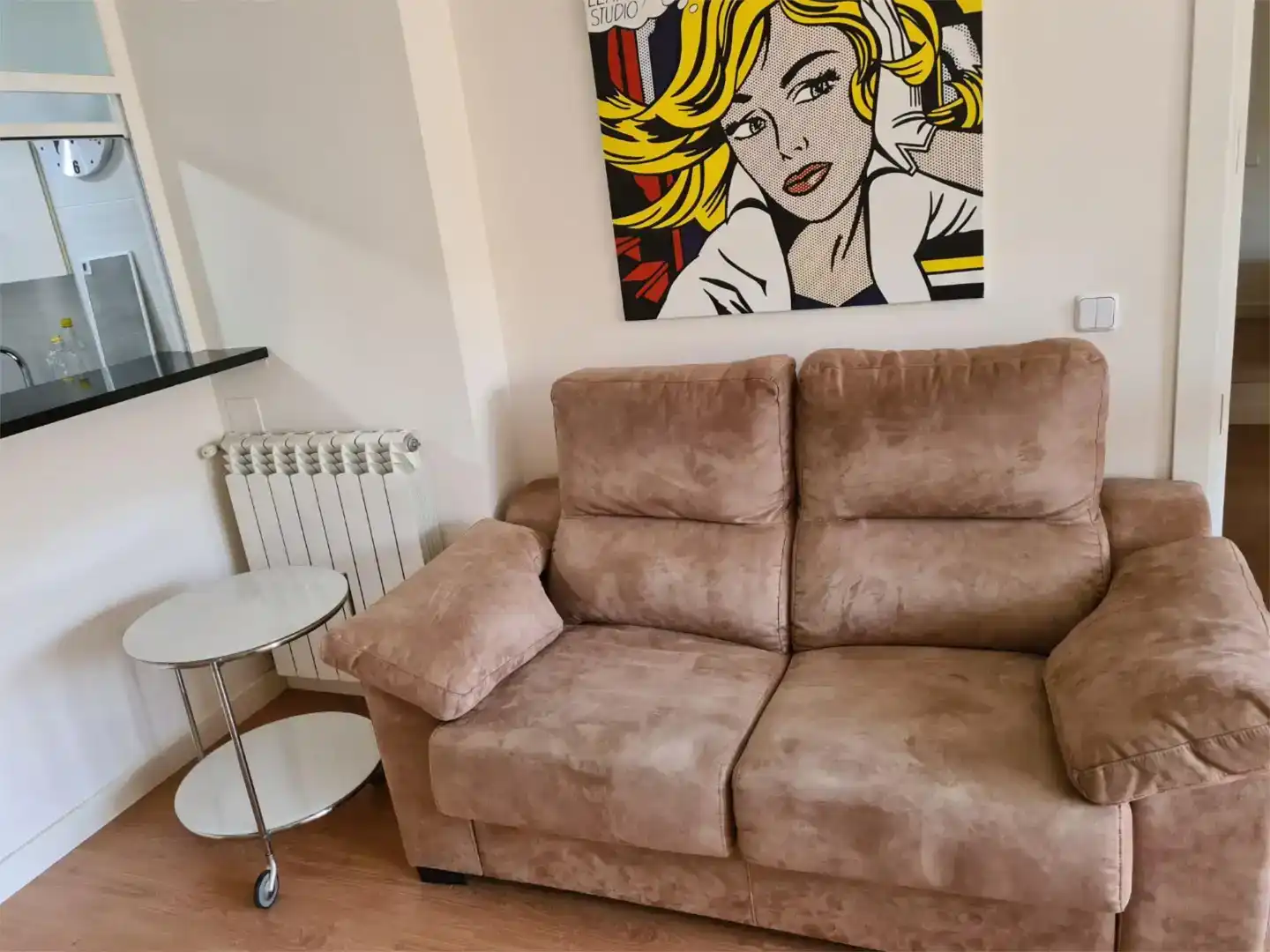 Wohnzimmer von Wohnung zur Miete in  Madrid Capital mit Klimaanlage