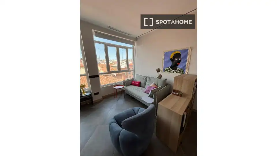 Habitación de Apartamento para compartir en Madrid con Aire acondicionado, Calefacción y Terraza