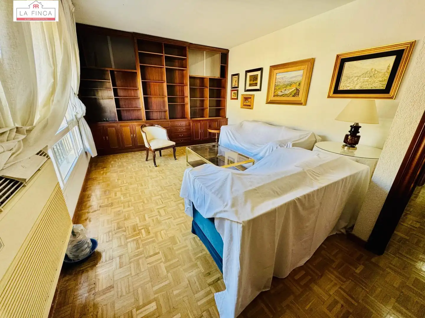 Living room of Flat for sale in Málaga  with Air Conditioner and Parquet flooring