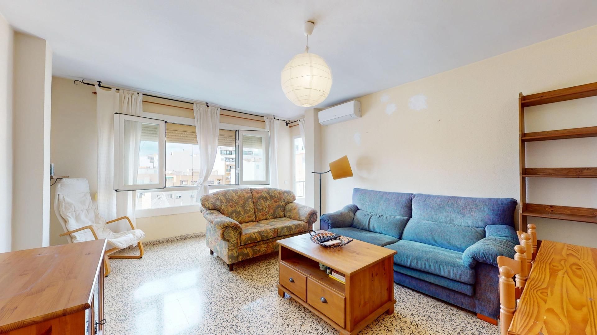 Living room of Flat for sale in  Palma de Mallorca  with Air Conditioner, Terrace and Balcony