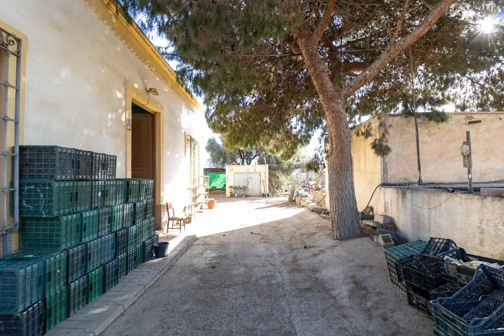 Vista exterior de Finca rústica en venda en Benahadux amb Aire condicionat, Jardí privat i Terrassa