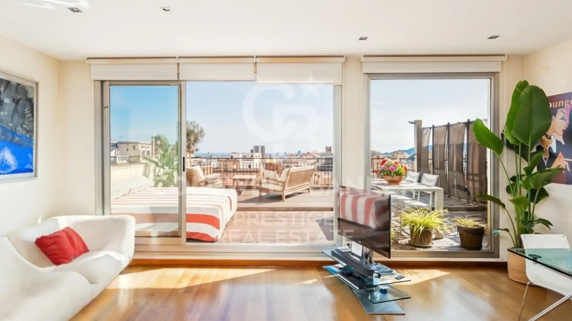 Vista exterior de Àtic en venda en  Barcelona Capital amb Terrassa