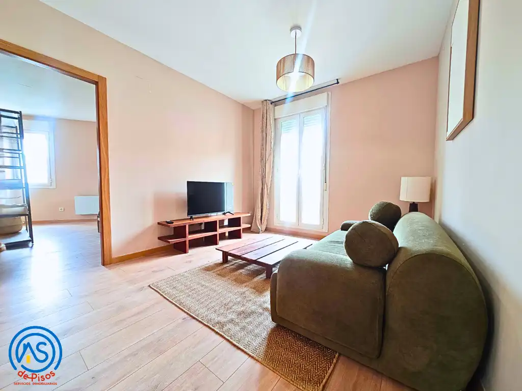 Sala d'estar de Apartament de lloguer en Zaragoza amb Calefacció, Parquet i Moblat