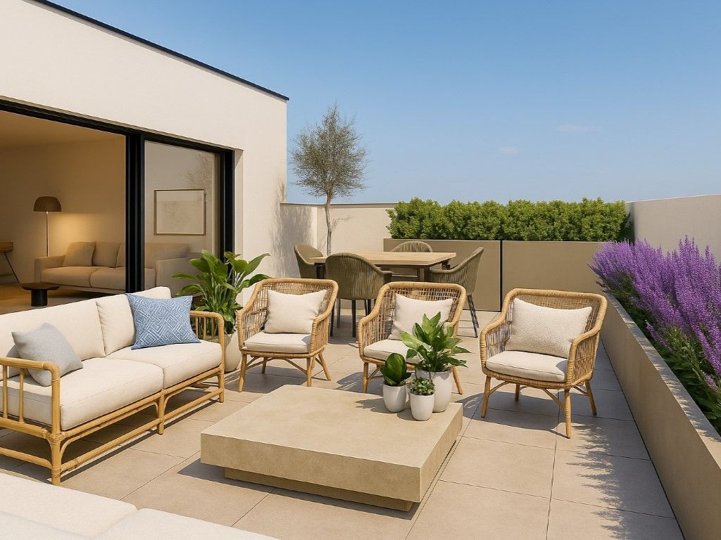 Terrace of Flat for sale in Vilafranca del Penedès  with Air Conditioner, Heating and Private garden