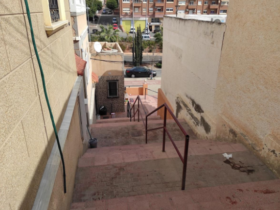 Exterior view of Single-family semi-detached for sale in  Almería Capital