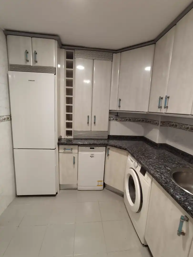 Kitchen of Flat for sale in Cistérniga  with Heating, Parquet flooring and Terrace