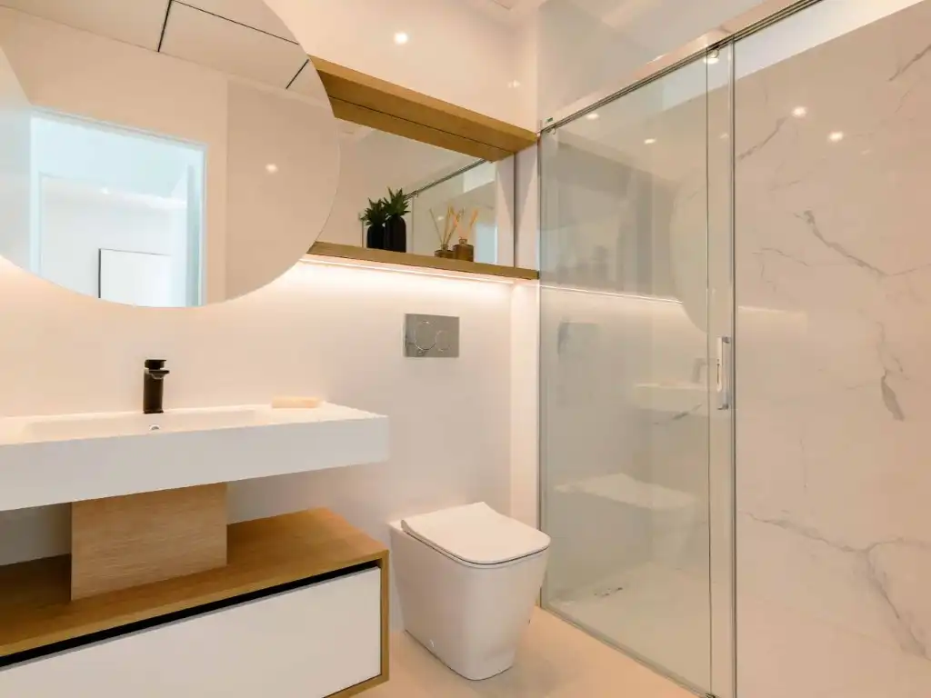 Bathroom of Apartments for sale in Rojales  with Air Conditioner, Private garden and Community pool