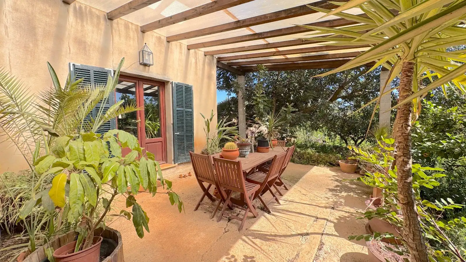 Terraza de Finca rústica en venta en Santa María del Camí con Calefacción, Jardín privado y Terraza