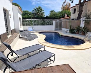 Swimming pool of Single-family semi-detached for sale in Orihuela  with Air Conditioner, Private garden and Terrace