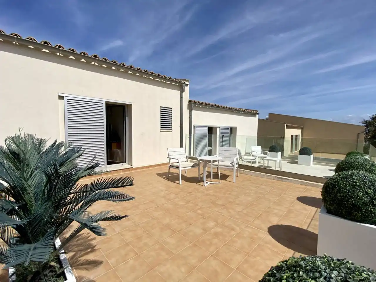 Terrasse von Einfamilien-Reihenhaus zur Miete in Ponent
