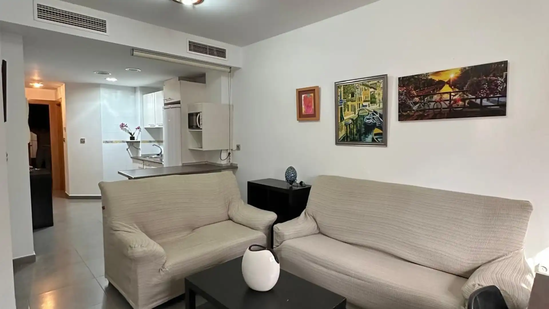 Sala d'estar de Pis en venda en Alhama de Murcia amb Aire condicionat, Calefacció i Jardí privat