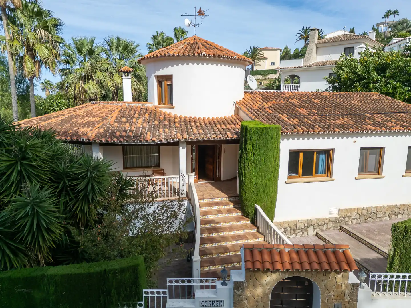 Vista exterior de Casa o chalet en venta en Dénia con Aire acondicionado, Calefacción y Jardín privado